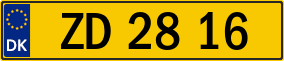 Trailer License Plate